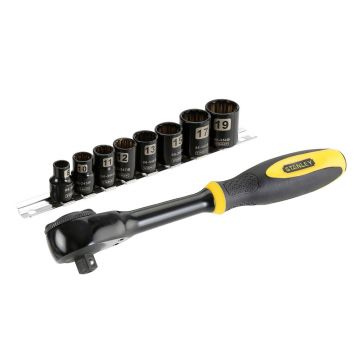 Trusa 9 tubulare cu clichet Stanley Fatmax 0-94-606, 3/8