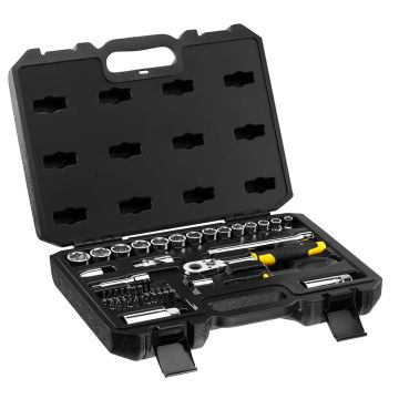 Trusa chei tubulare 45 piese Stanley STMT82829-1, 3/8