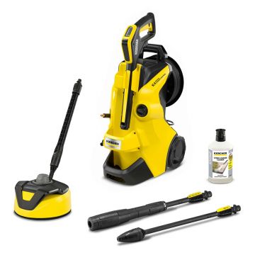 Aparat de spalat cu apa rece sub presiune Karcher K 4 Premium Power Control Home 1.324-133.0, 130 bar, 420 l/h, tambur furtun, kit Home