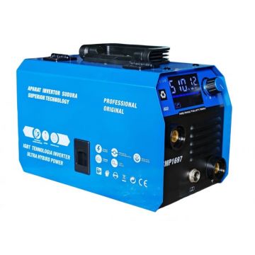 Aparat de sudura Ural MIG MMA LIFT TIG, 495A, Afisaj digital, Accesorii incluse, Albastru
