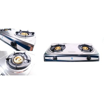 Aragaz Exterior EurGas Inox 2 Q 2 kW INGCO B4628