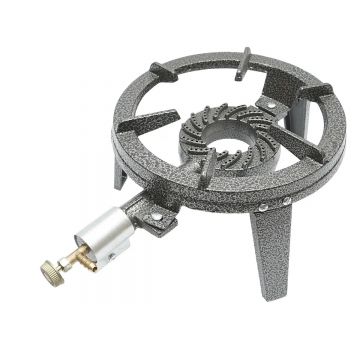 Arzator Pirostie pentru Ceaun cu gaz, 6500w, 450g/h, 335x85x350mm, din Fonta, popan-butan, gpl, EURGAS B4630