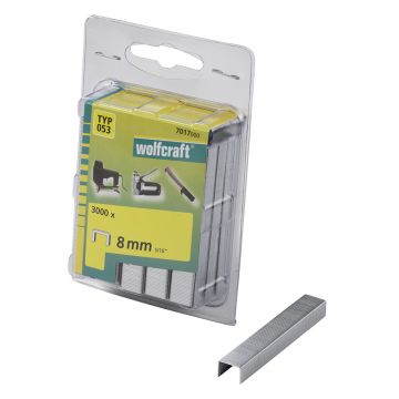 Capse plate Wolfcraft 7015000, tip 053, 8 mm, 3000 buc