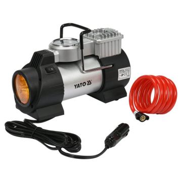 Compresor auto Yato YT-73460 180W cu presiune de 10 bar si lampa LED