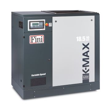 Compresor cu surub, turatie variabila, FINI K-MAX 18.5-10 VS, 18.5 kW, 10 bar, 2600 / 930 l/min