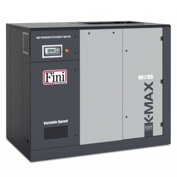 Compresor cu surub, turatie variabila, Fini K-MAX 90-13 VS, 90 kW, 13 bar, 10400 / 3700 l/min