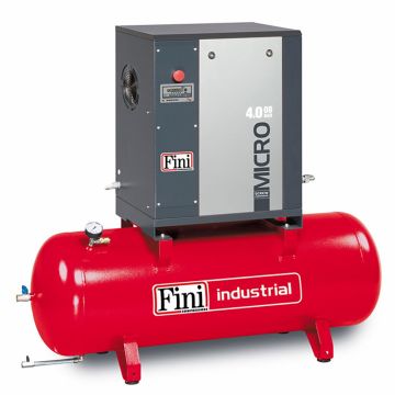 Compresor de aer cu surub Fini MICRO 4.0-08-200, 400 V, 200 l, 4 kW, 8 bar, 580 l/min