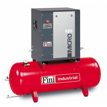 Compresor de aer cu surub Fini MICRO 5.5-08-270, 400 V, 270 l, 5.5 kW, 8 bar, 720 l/min