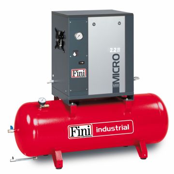 Compresor de aer cu surub Fini MICRO SE 2.2-10-200, 400 V, 200 l, 2.2 kW, 10 bar, 240 l/min