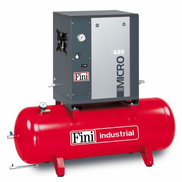 Compresor de aer cu surub Fini MICRO SE 4.0-08-200, 400 V, 200 l, 4 kW, 8 bar, 580 l/min