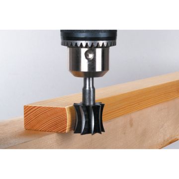 Freza de rotunjit Wolfcraft 3258000, 25x22 mm, tija 8 mm
