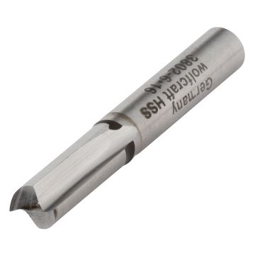 Freza dreapta HSS Wolfcraft 3802000, 6x16 mm, tija 6 mm