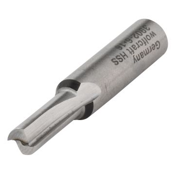 Freza dreapta HSS Wolfcraft 3902000, 6x16 mm, tija 8 mm