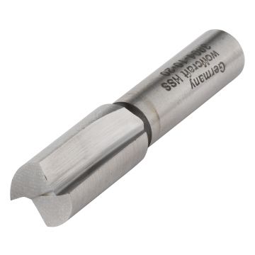 Freza dreapta HSS Wolfcraft 3904000, 10x20 mm, tija 8 mm