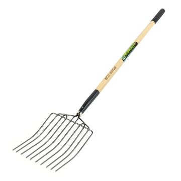 Furca Gunoi Grajd, 10 dinti, Maner Lemn, 1600 mm, Micul Fermier GF-2449