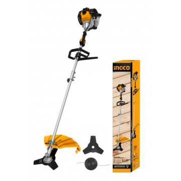 Motocoasa pe benzina INGCO GBC5434431E, 42,7cc, 2 CP, 9000rpm, Motor 2T, Complet Accesorizata