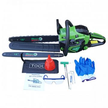 Motofierastrau MasterKraft MK5800-PRO, 3.53 CP, 52 cm³, lame 18