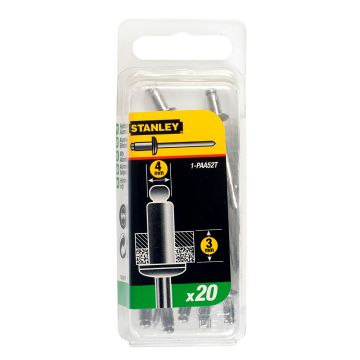 Nituri din aluminiu Stanley 1-PAA52T, 4x3 mm, pachet 20 buc
