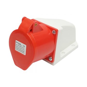 Priza industriala aparenta trifazica 32A, 380V, IP44, 6H , Cod: DISMR11, BRECKNER GERMANIA