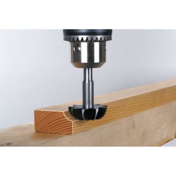Semifreza de raionat/convex Wolfcraft 3267000, 35x11 mm, tija 8 mm