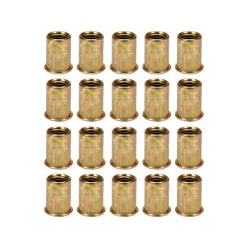 Set 20 piulite nituibile M3 9mm cu guler cilindric zimtat Yato YT-36470