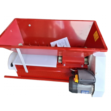 Zdrobitor struguri cu desciorchinator electric, Cuva, Ax Melcat si Cos Separator din Inox, Corp Vopsit Camp Electrostatic, 1500kg/h