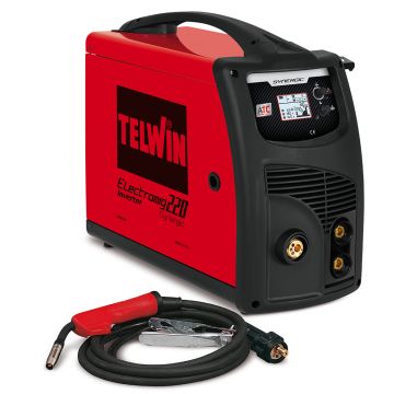 Aparat sudura MIG-MAG/FLUX/BRAZARE/ MMA/TIG-DC LIFT Telwin ELECTROMIG220SYNERGIC, 230A, sarma otel 0.6-1  mm, cu accesorii