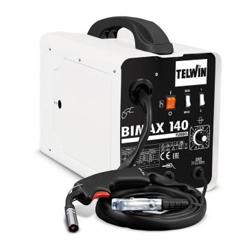 Aparat sudura MIG-MAG Telwin BIMAX140TURBO, 120 A, sarma otel 0.6-0.8  mm, cu accesorii