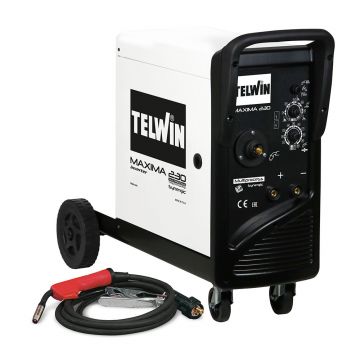 Aparat sudura MIG-MAG Telwin MAXIMA230SYNERGIC, 220 A, sarma otel 0.6-1  mm, cu accesorii