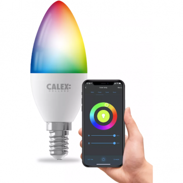 Bec Smart LED  Bulb E14 B35 RGB Lumina Alba  Calda 4.9W