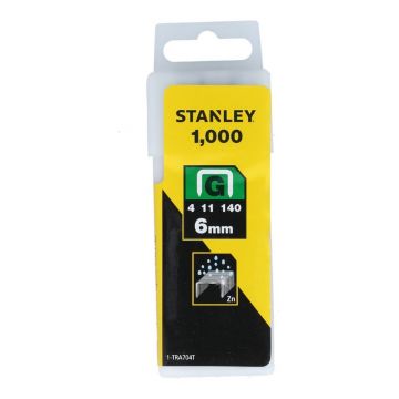 Capse din otel galvanizat Stanley 1-TRA704T, pachet 1000 buc, 6 mm