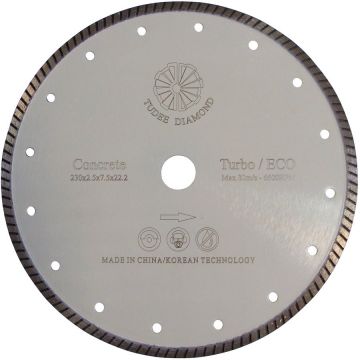 Disc Diamantat Dur  115x22.2mm Debitare Beton