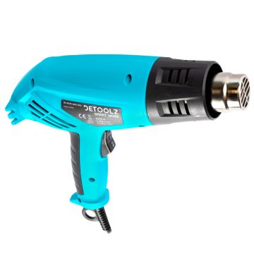Pistol Aer Cald 2000 W, 2 trepte, 600ᵒC, Detoolz DZ-SE145