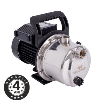 Pompa autoamorsanta de gradina Wasserkonig ISGR5270, inox, putere 1200 W, debit 4200 l/h, inaltime refulare 52 m