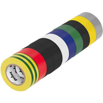 Set 10 Benzi Izolatoare Grosime 0.13mm Latime 19mm Multicolor