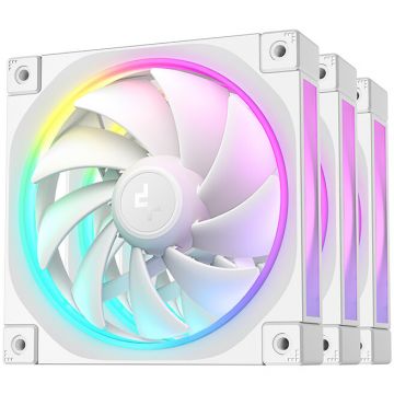 Set 3 Ventilatoare FL12R-3IN1 120MM ARGB Max 2150RPM Alb