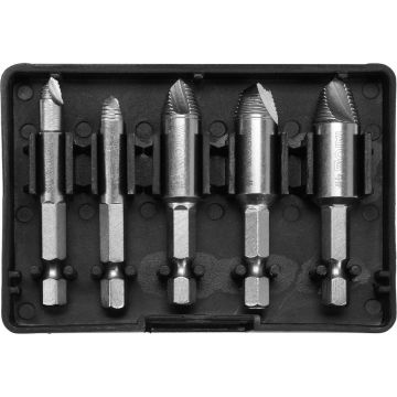 Set extractoare suruburi rupte, 5 bucati, Yato YT-06035, otel HSS