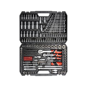 Trusa scule Yato 216 piese – tubulare, chei combinate, antrenor, biti, GRF YT-38841
