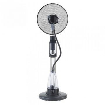 Ventilator cu pulverizare apa AR5M39 Humi Magnum 70W 3 viteze 2 litri Umidificator cu ultrasunete Negru Ventilator cu pulverizare apa AR5M39 Humi Magnum 70W 3 viteze 2 litri Umidificator cu ultrasunete Negru