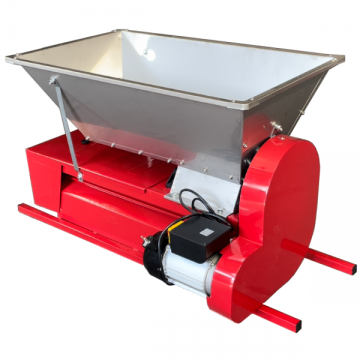 Zdrobitor struguri electric ZSE-200S cu desciorchinator si agitator cu snec, 750w, 1500 Kg/h, Cuva INOX 50L
