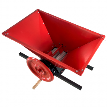 Zdrobitor struguri manual ZSM-50M cu agitator, cuva 50 L otel, 500-600 Kg/h