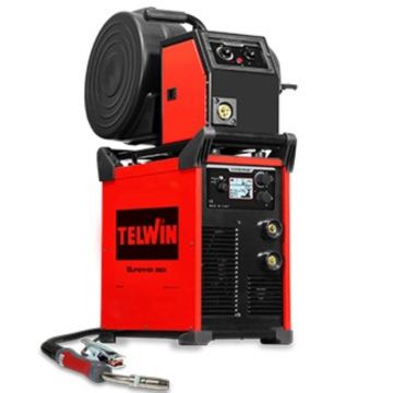 Aparat sudura multiproces MIG/MMA/TIG DC Telwin SUPERMIG350I_ACC, 250/270 A, sarma otel 0.6-1.2 mm, cu accesorii