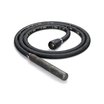 Arbore flexibil cu cap vibrant cu protectie din cauciuc Wacker Neuson IRflex 38/230/5r, lungime 5 m, cap vibrant 38 mm, compatibil cu convertizor din gama Fuflex