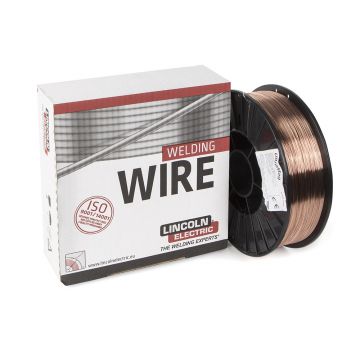 Bobina sarma otel cuprat pentru sudura Mig-Mag Lincoln Electric ULTRAMAG_0.6X5SG2*, diametru 0.6 mm, greutate 5 kg, pentru oteluri de uz general nealiate