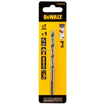 Burghiu pentru metal DeWALT DT20524, tip HSS, 7 x 69 x 109 mm, coada cilindrica