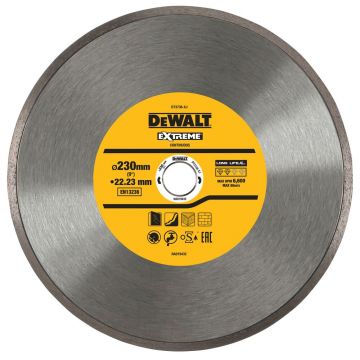 Disc diamantat Dewalt DT3738, D 230x22.23x2.1 mm, taieri in materiale dure