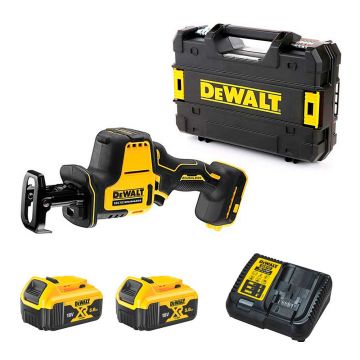 Fierastrau tip sabie DeWalt DCS369P2, cursa 16 mm, 0 - 2800 curse/min, cu 2 acumulatori XR 18V / 5.0Ah si incarcator in valiza TSTAK