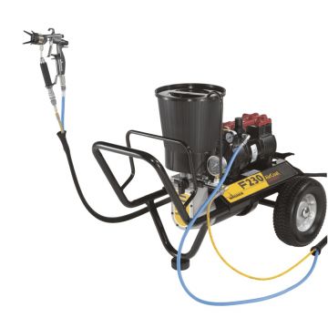 Pompa airless cu membrana Wagner Finish 230 AirCoat Compact Spraypack, WA2301689, debit material 1,2 l/min, duza max. 0,019”, motor electric 0.56 kW