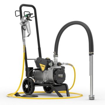 Pompa airless cu membrana Wagner SuperFinish 23 PRO Cart HEA Spraypack Cart, WA2399198, debit material 2,6 l/min, duza max. 0.023″, motor electric 1,3 kW
