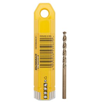 Set 10 burghie pentru metal DeWALT DT4922, tip HSS-E, cobalt, 3.3x36x65 mm